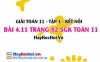 Bài 4.11 SGK Toán 11 tập 1 Kết nối tri thức
